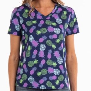 NWT New Fresh Produce Moonlighti Pineapple Playground Tee Small S MSRP $49
